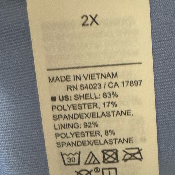 Old Navy Blue One-Piece Half Zip Swimsuit Size 2X - Picture 6 of 6